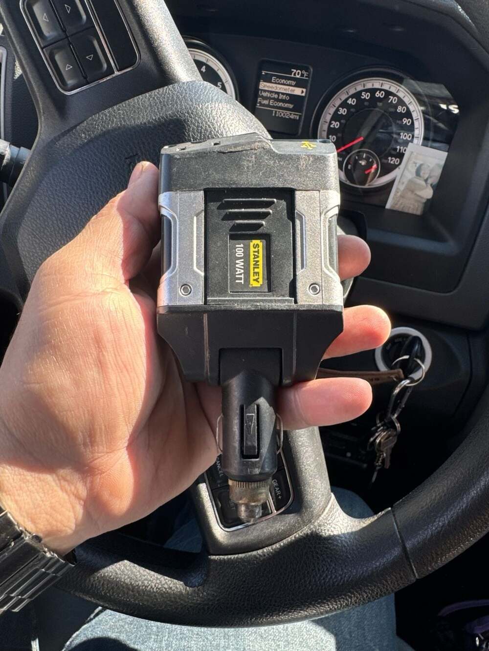 Stanley PC1A09 100 Watt Portable Car Power Inverter with USB Port